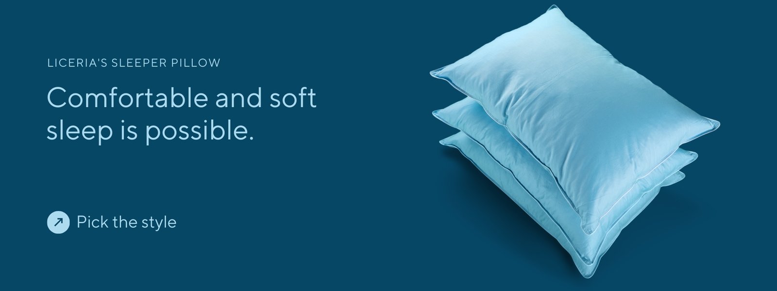 Blue Minimalist Pillow Product Promotion Facebook Ad